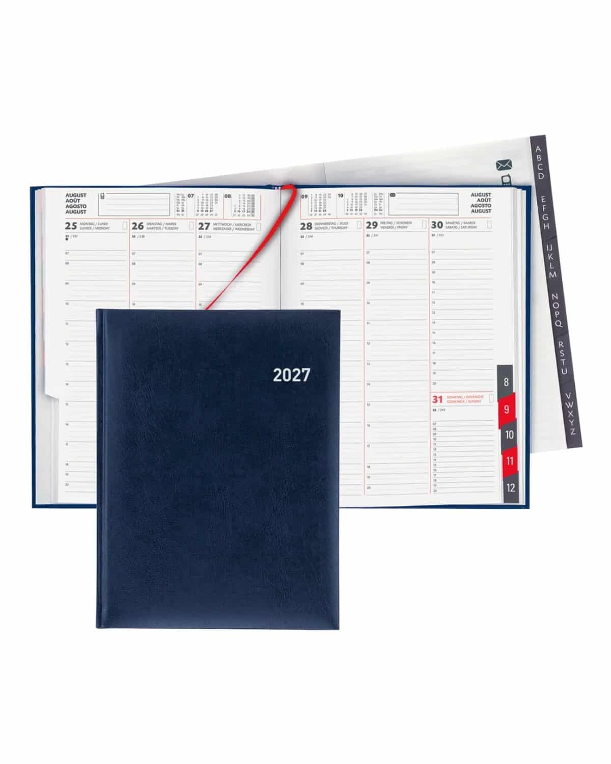 BIELLA Agenda Orario 2027 809301050027U 1S/2P blu ML 17.8x23.5cm