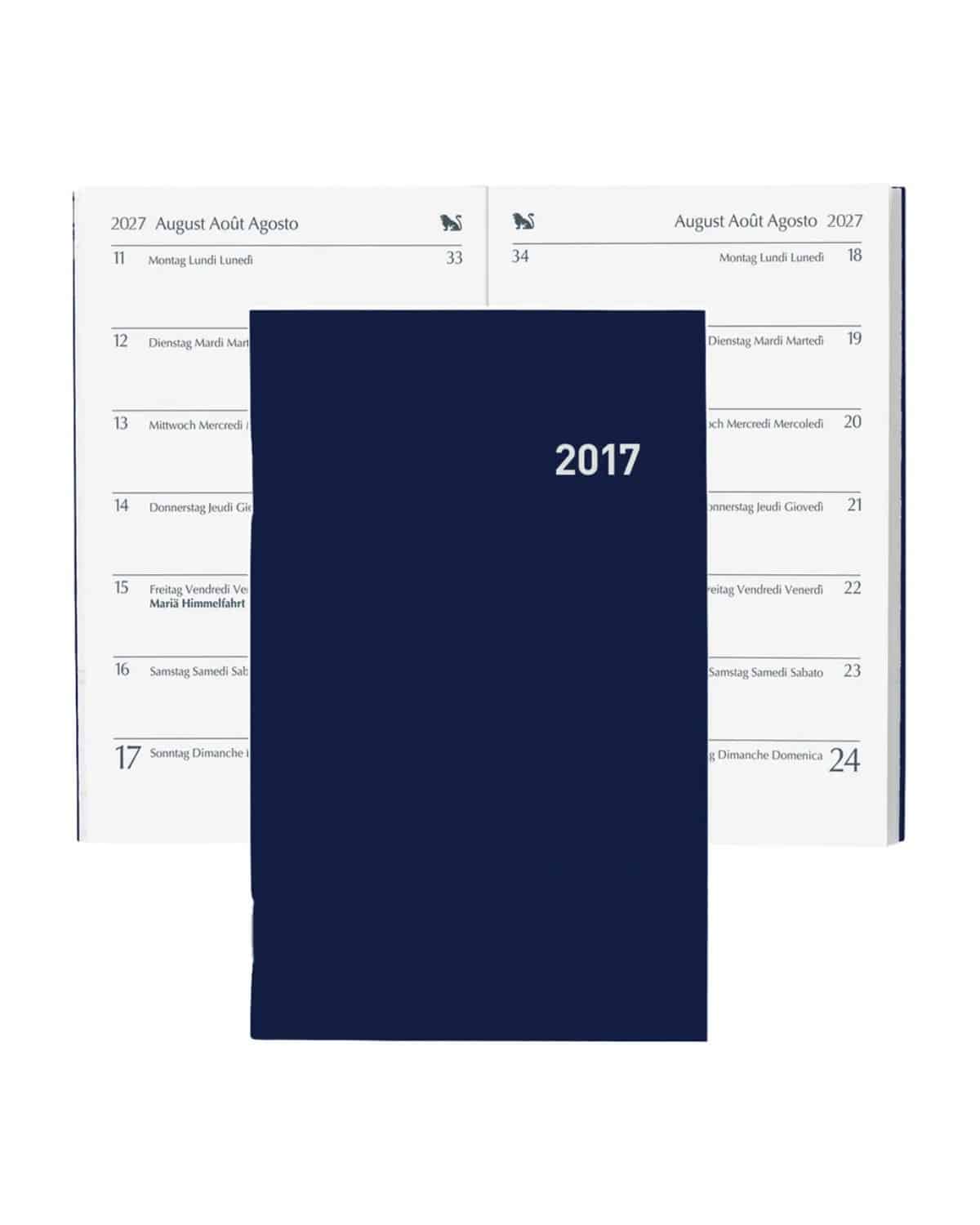 BIELLA Agenda Pratique 2027 824370050027U 1S/1P blu ML 8.7x13.6cm