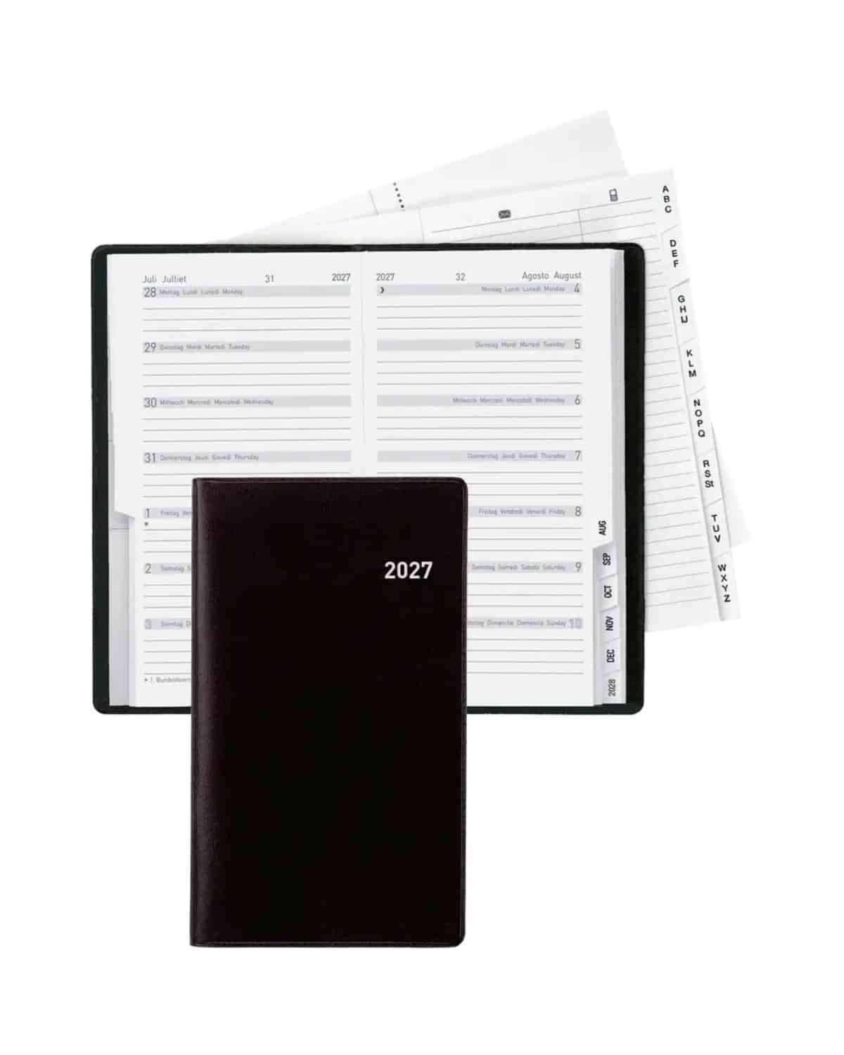 BIELLA Agenda Bern 2027 851572020027U 1S/1P nero ML 8.7x15.3cm