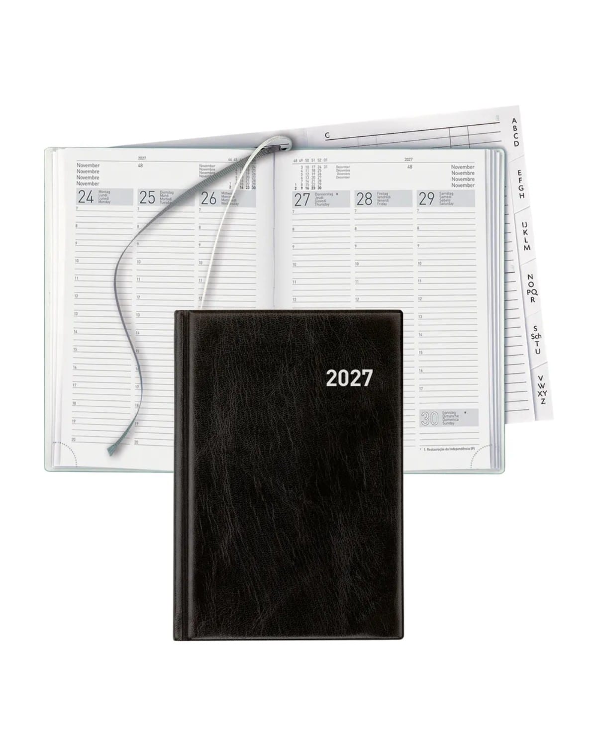 BIELLA Agenda Terminia 2027 817535020027U 1S/2P nero ML 14.5x20.5cm