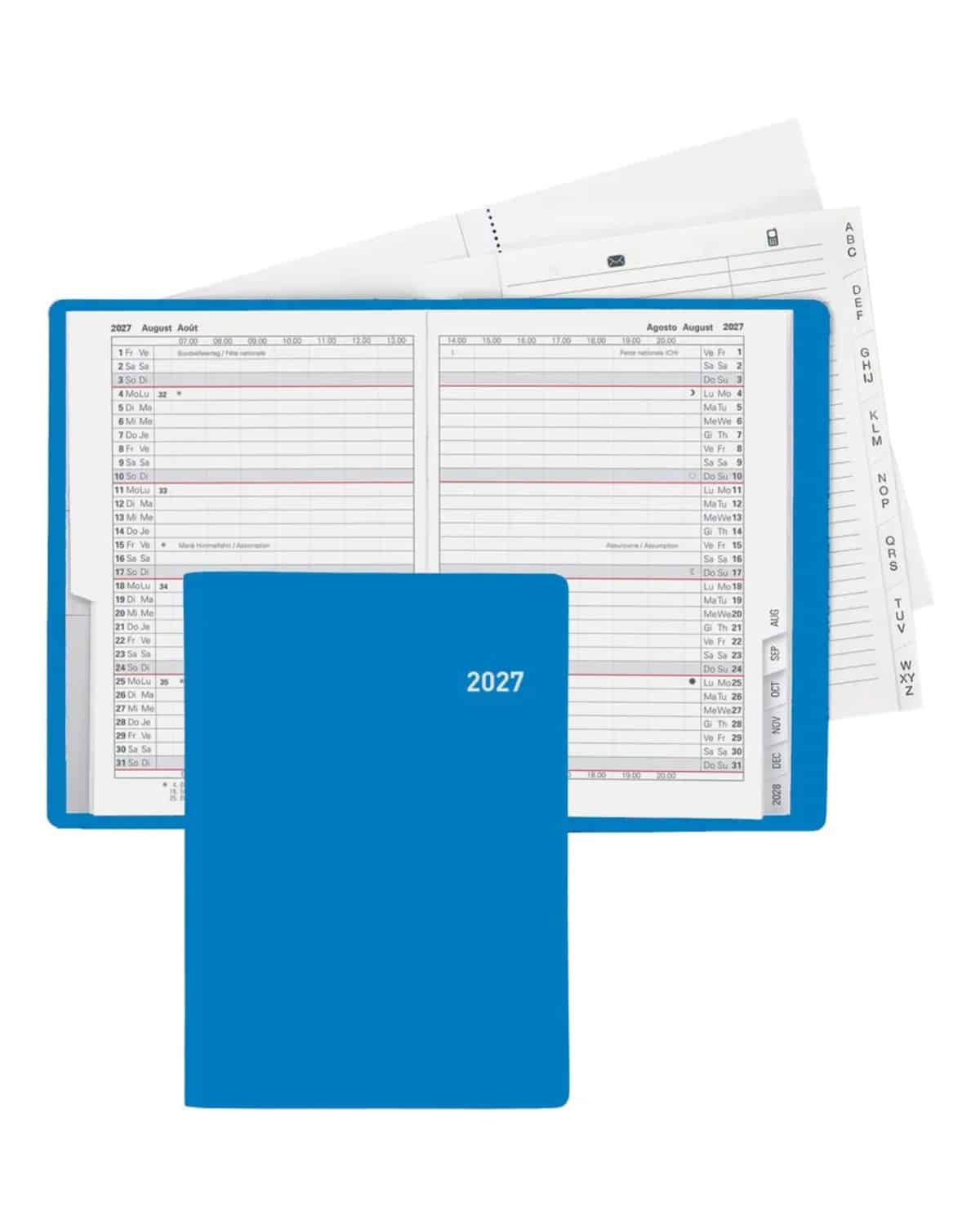 BIELLA Agenda Glasgow 2027 855312050027U 1M/2P blu ML 10x13.9cm