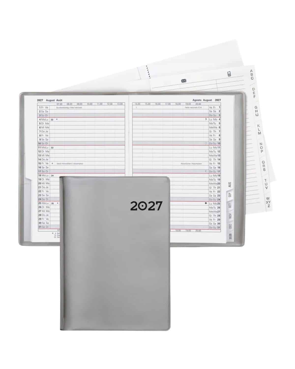 BIELLA Agenda Glasgow 2027 855312280027U 1M/2P silber ML 10x13.9cm