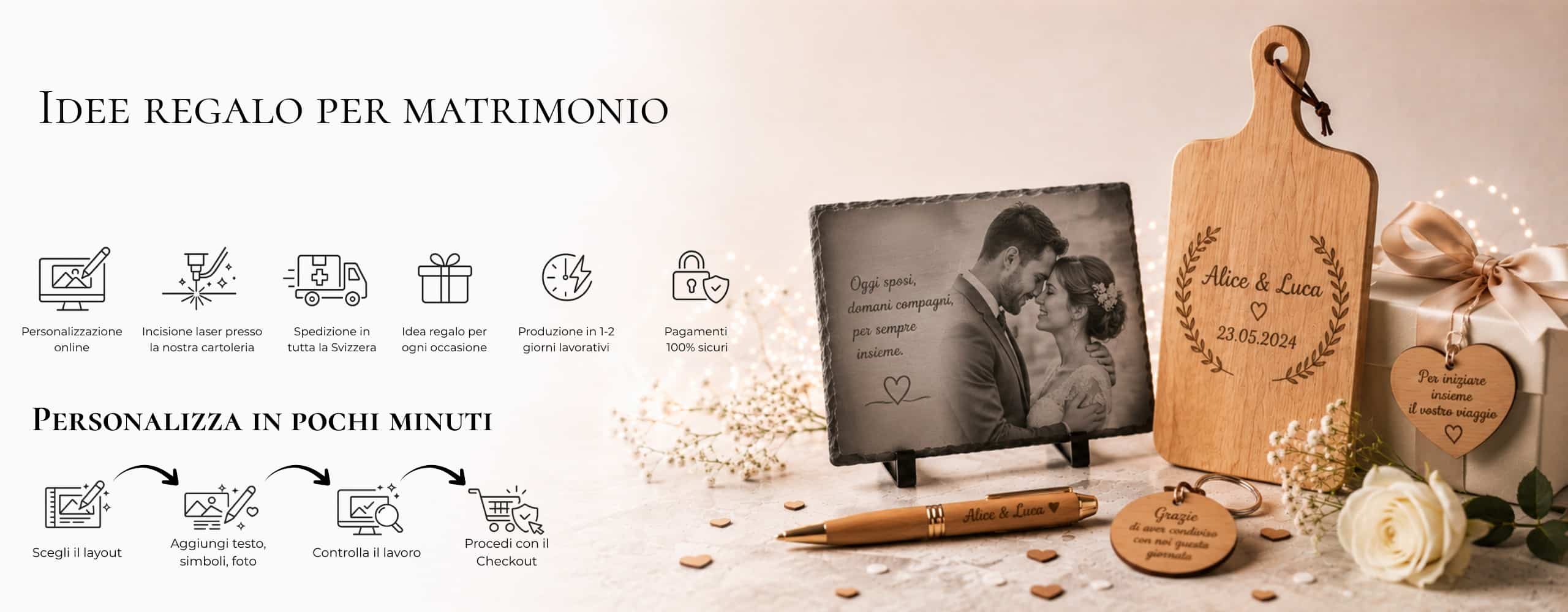 Banner della pagina Idee regalo per matrimonio