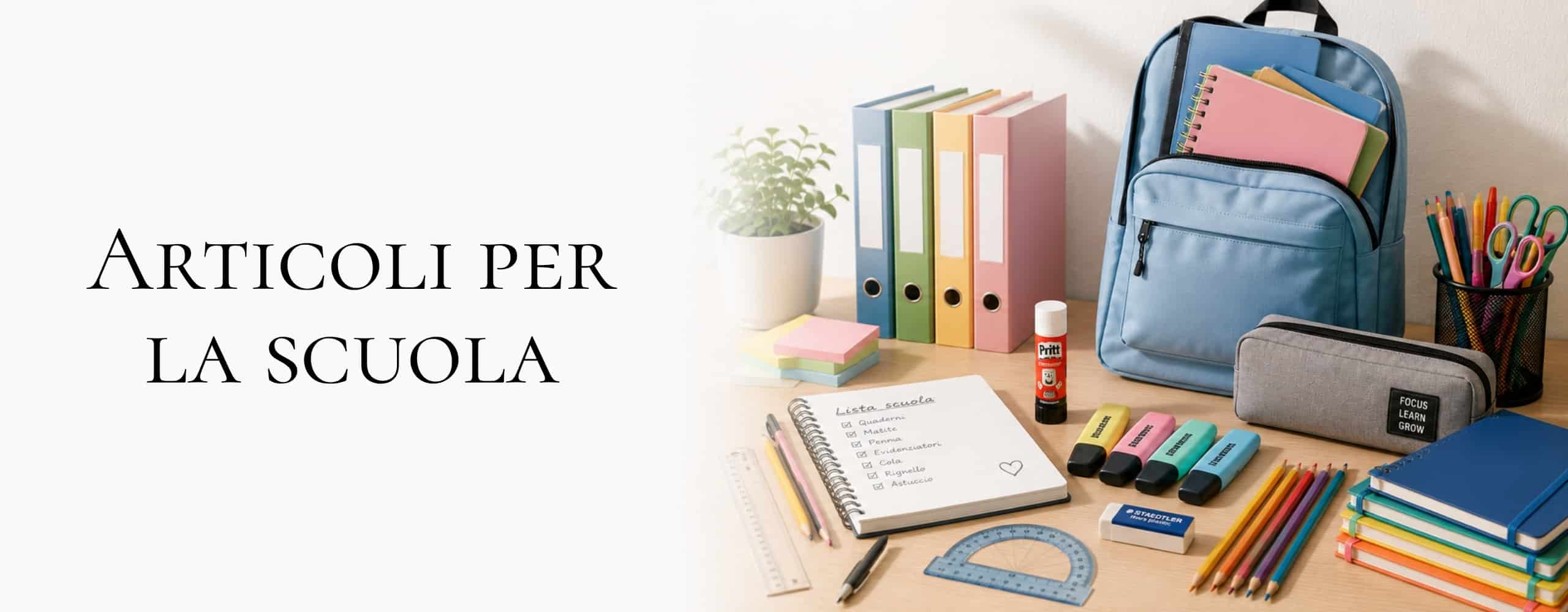 Banner pagina articoli per la scuola