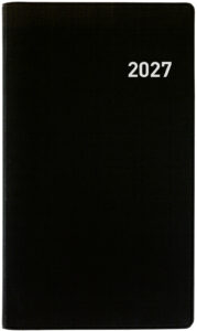 BIELLA Agenda Bruxelles Wire-O 2027 858773020027U 1S/2P nero ML 8.5x15.3cm