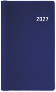 BIELLA Agenda Bruxelles Wire-O 2027 858773050027U 1S/2P blu ML 8.5x15.3cm