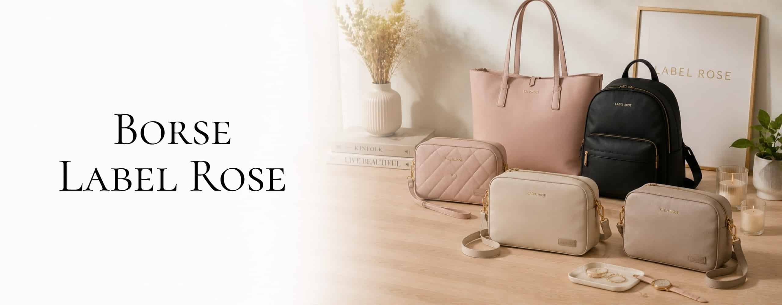 Banner pagina borse della marca Label Rose