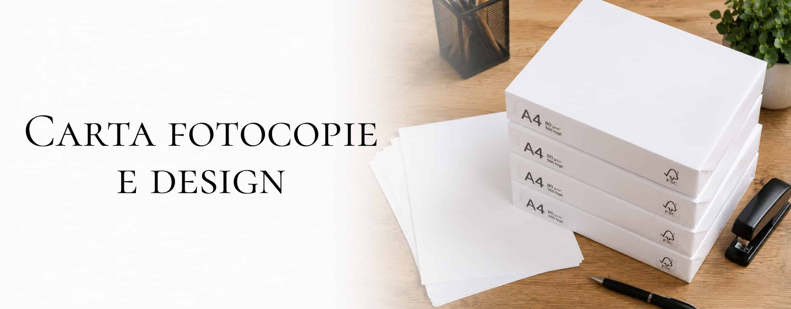 Banner pagina carta fotocopie e design