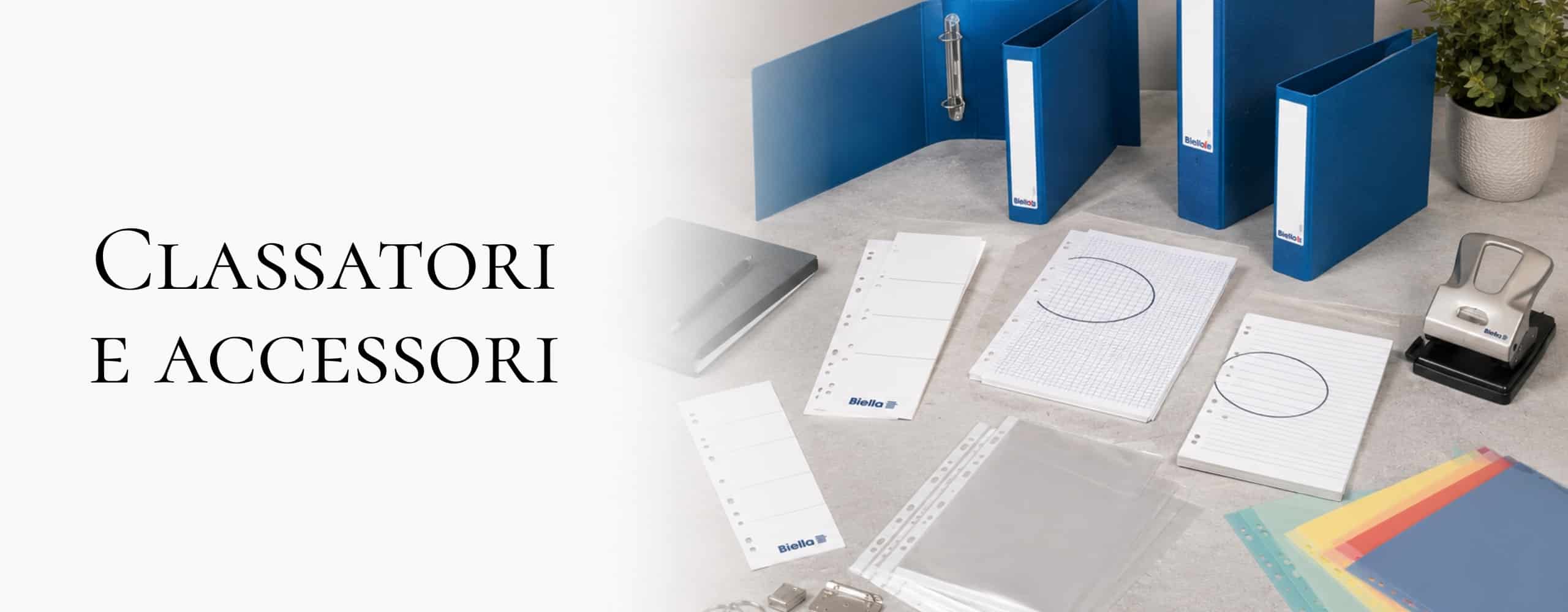 Banner pagina classatori e accessori