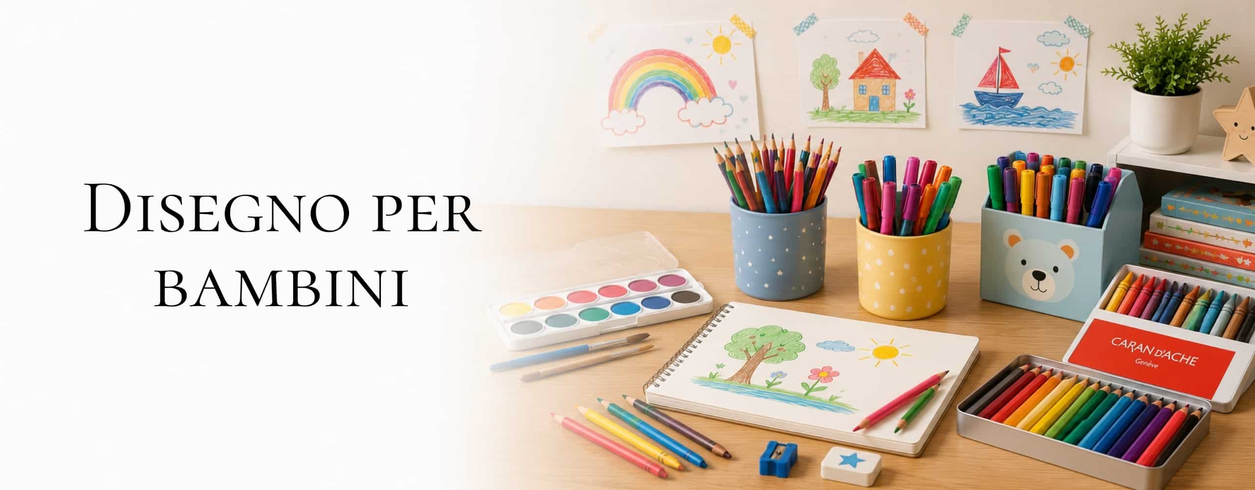 Banner pagina disegno per bambini