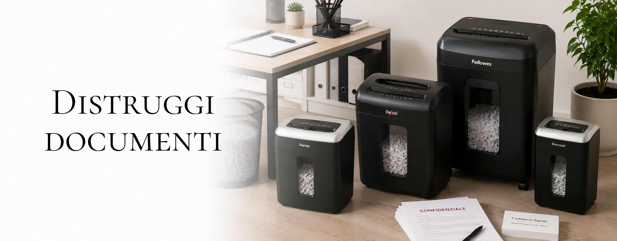Banner pagina distruggi documenti