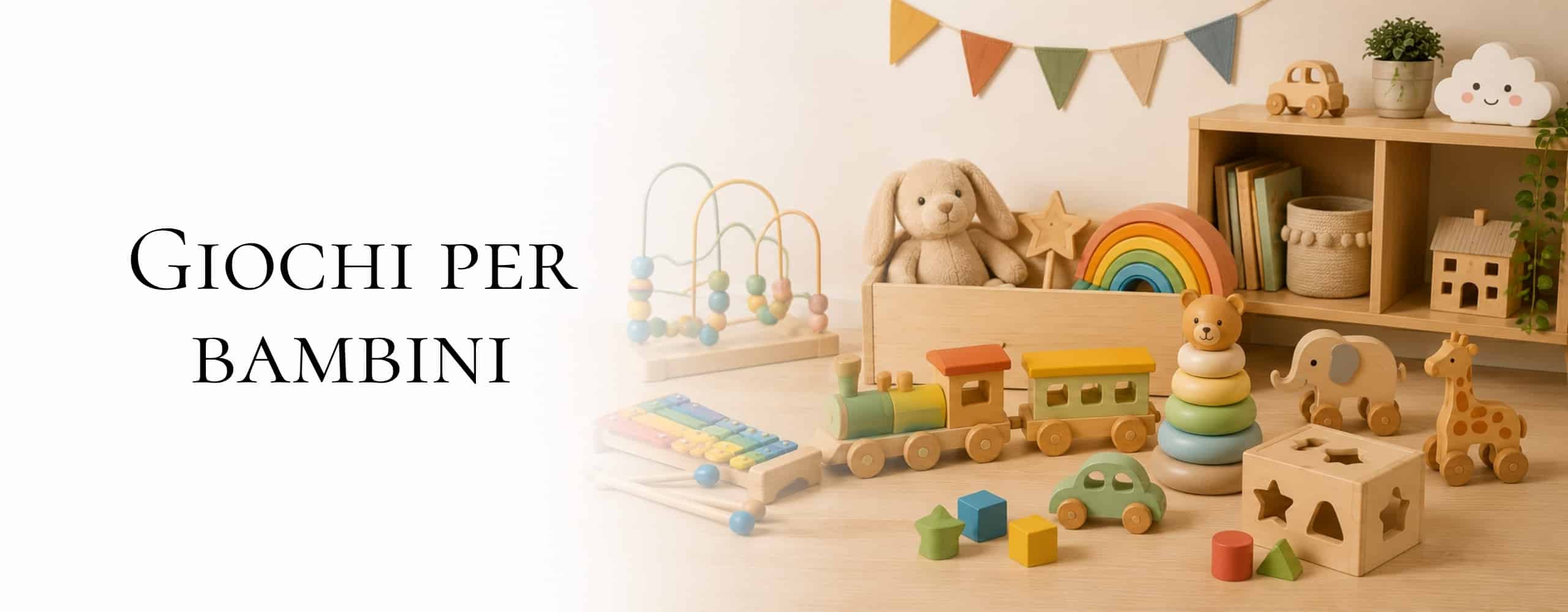 Banner pagina giochi per bambini
