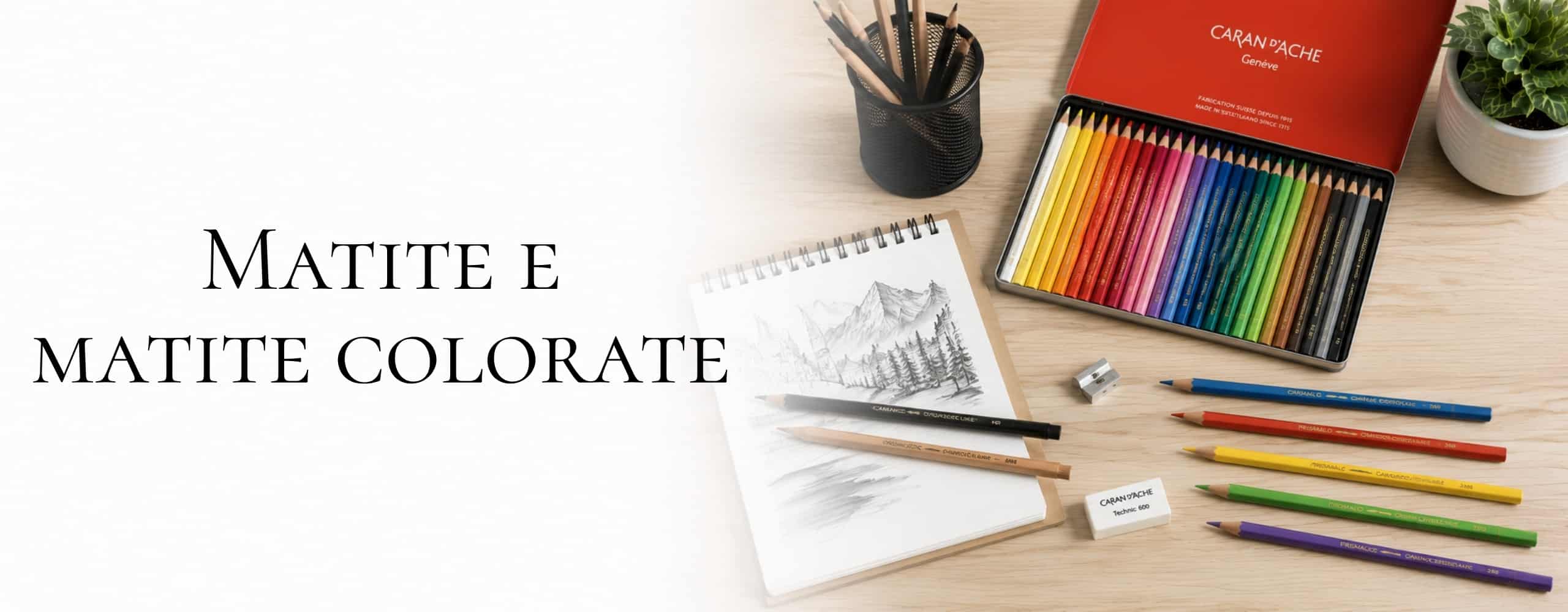 Banner pagina matite e matite colorate