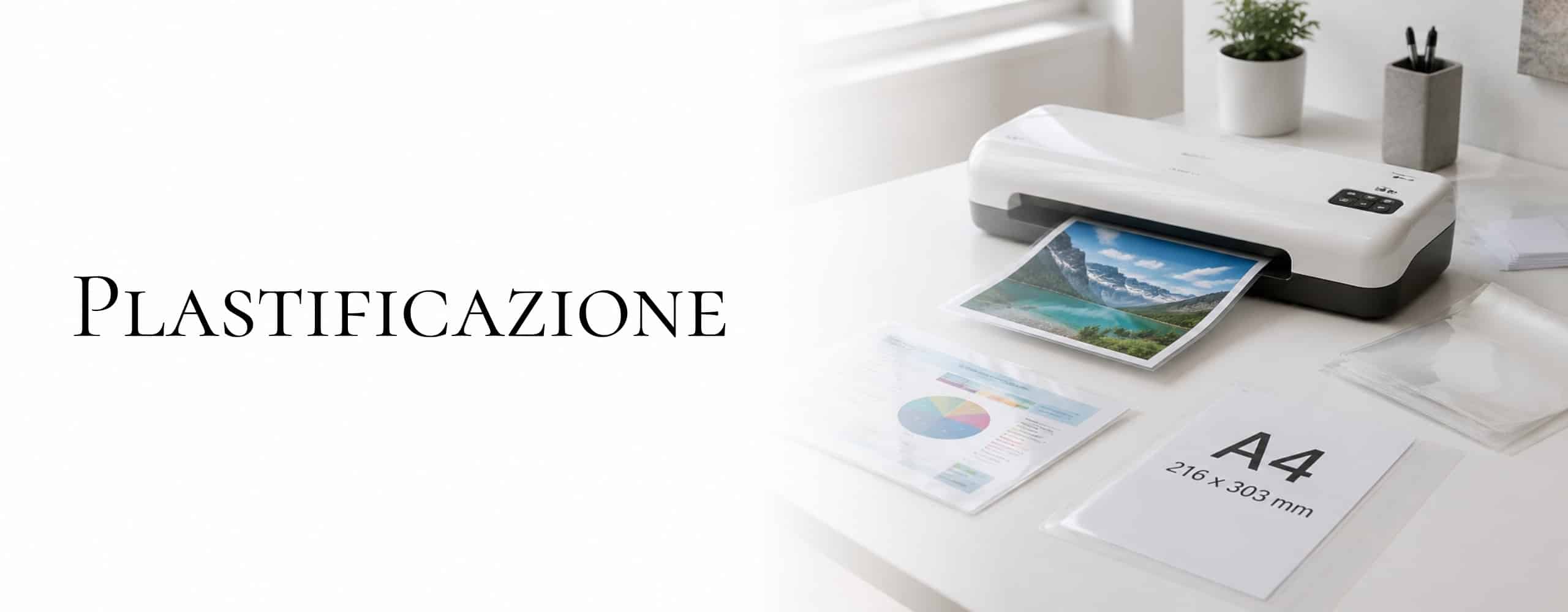 Banner pagina plastificazione