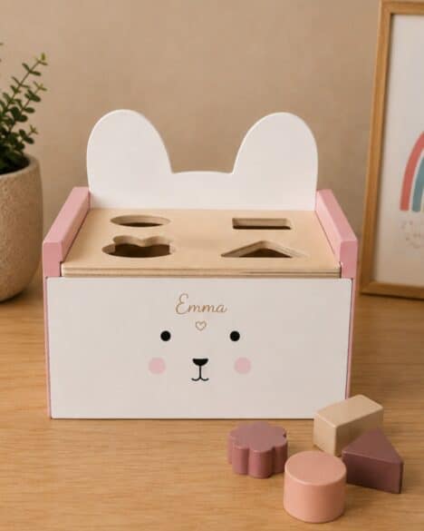 JABADABADO Scatola forme Bunny personalizzata