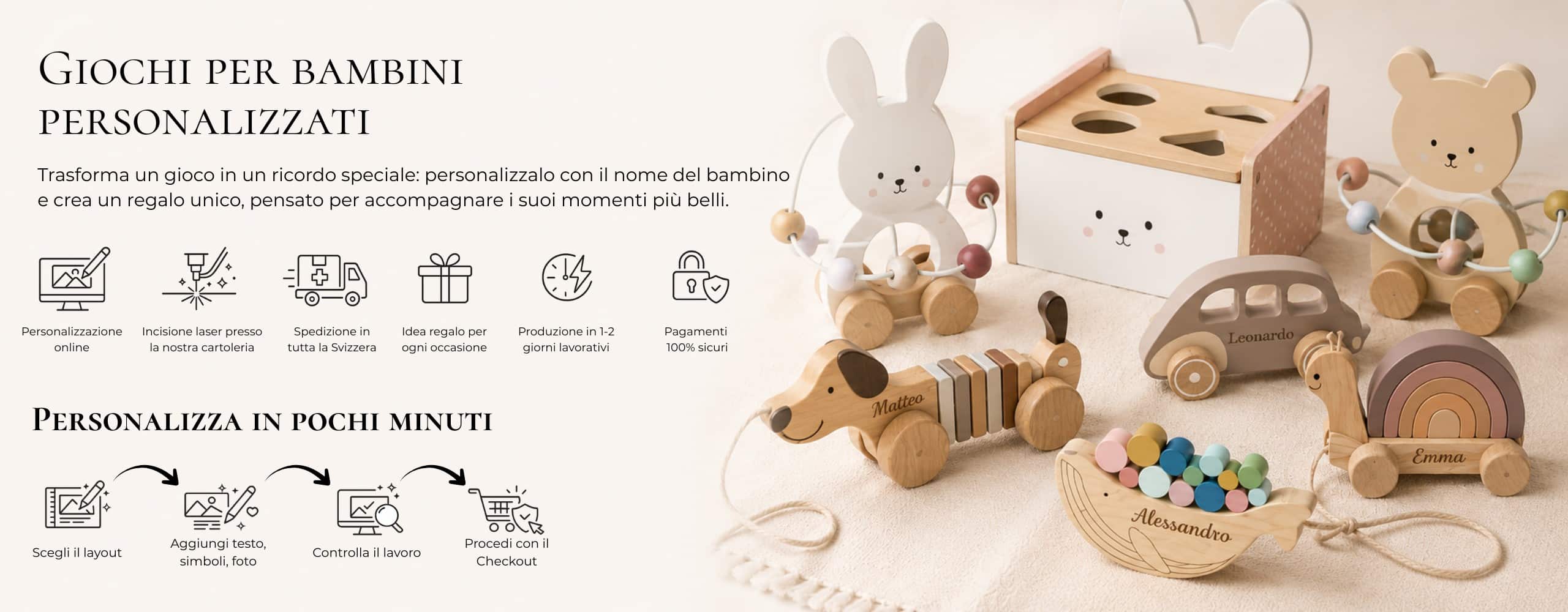 Banner per articoli per bambini personalizzati