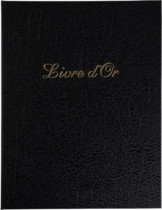EXACOMPTA Libro degli ospiti 22x27cm 4981E Nero 50 pagine, bianchi