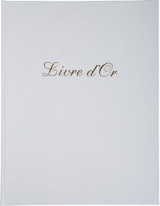 EXACOMPTA Libro degli ospiti 22x27cm 4982E Bianco 50 pagine, bianchi